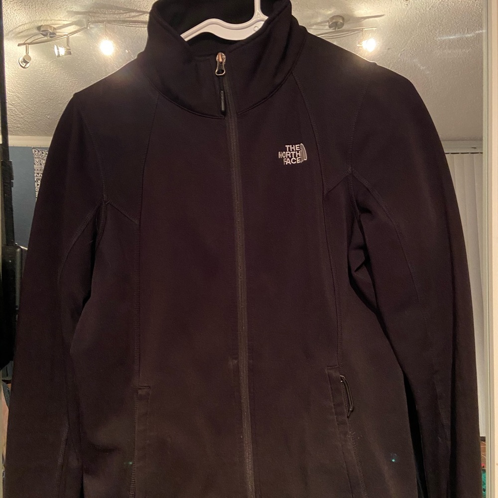 BLACK NORTH FACE ZIP UP